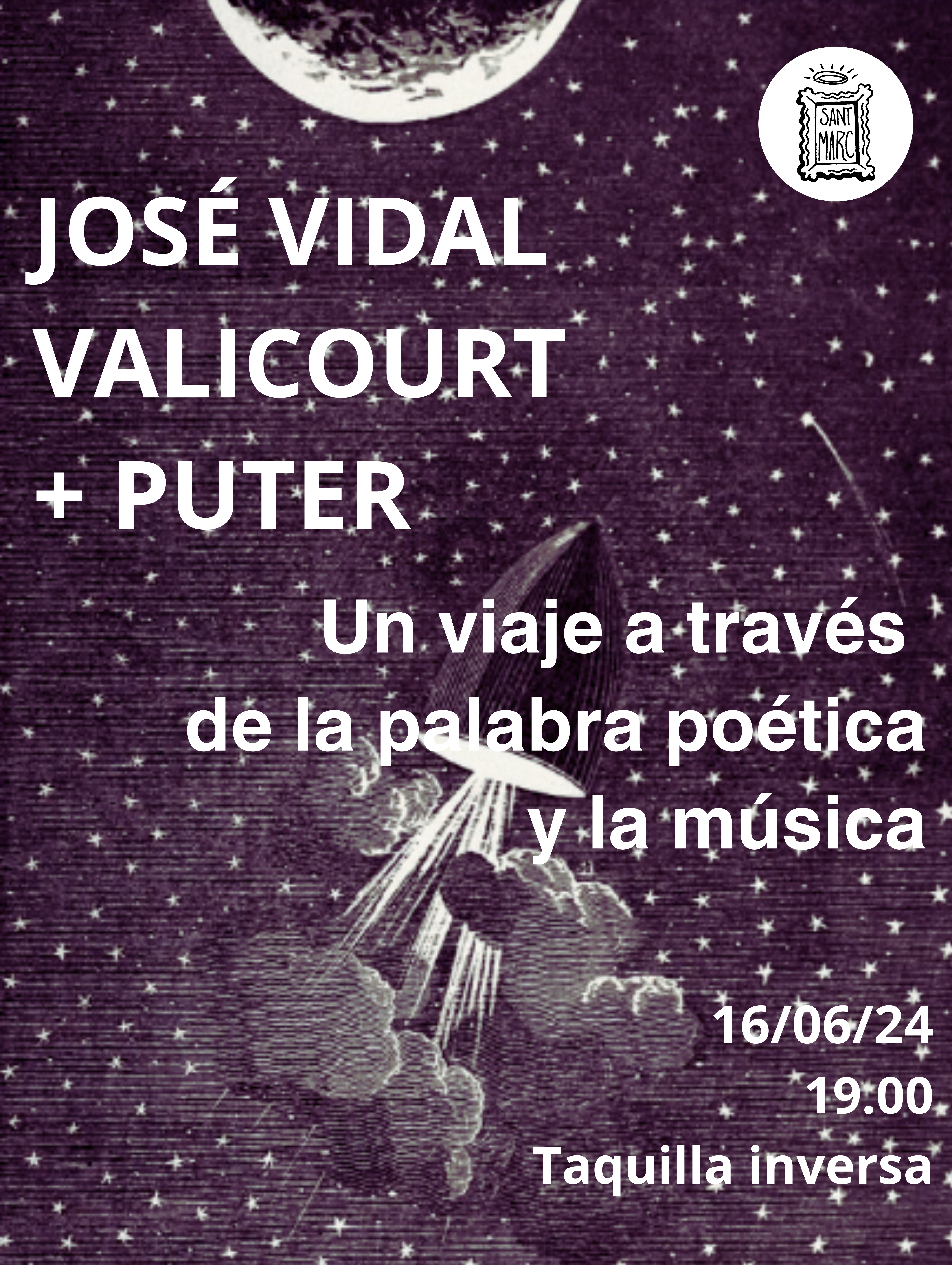 José Vidal Valicourt + Puter, un viaje a través de la palabra poética y la música